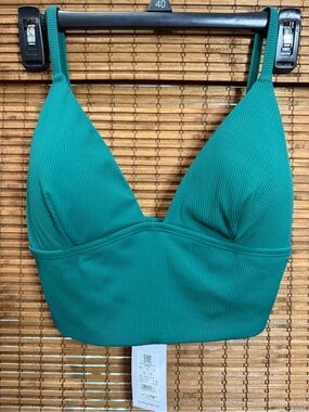 NWT Mimi Flamingo Ribbed Bikini Top